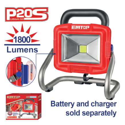 LumaFlex Cordless Portable LED Lamp, Rechargeable, Lightweight, Adjustable Brightness, Outdoor-Ready